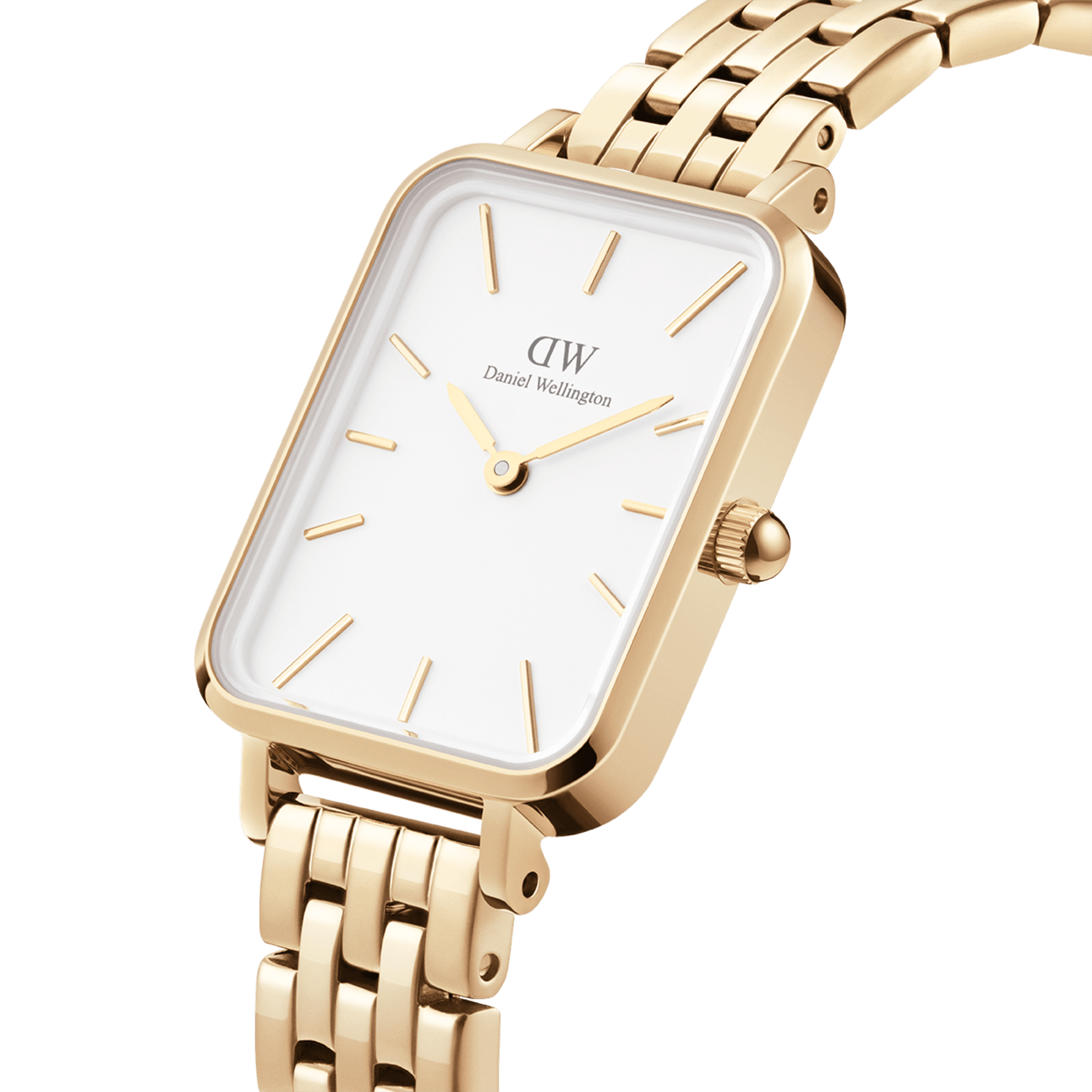 Daniel Wellington Quadro 20x26 5-Link Gold & White Watch Watches Daniel Wellington 