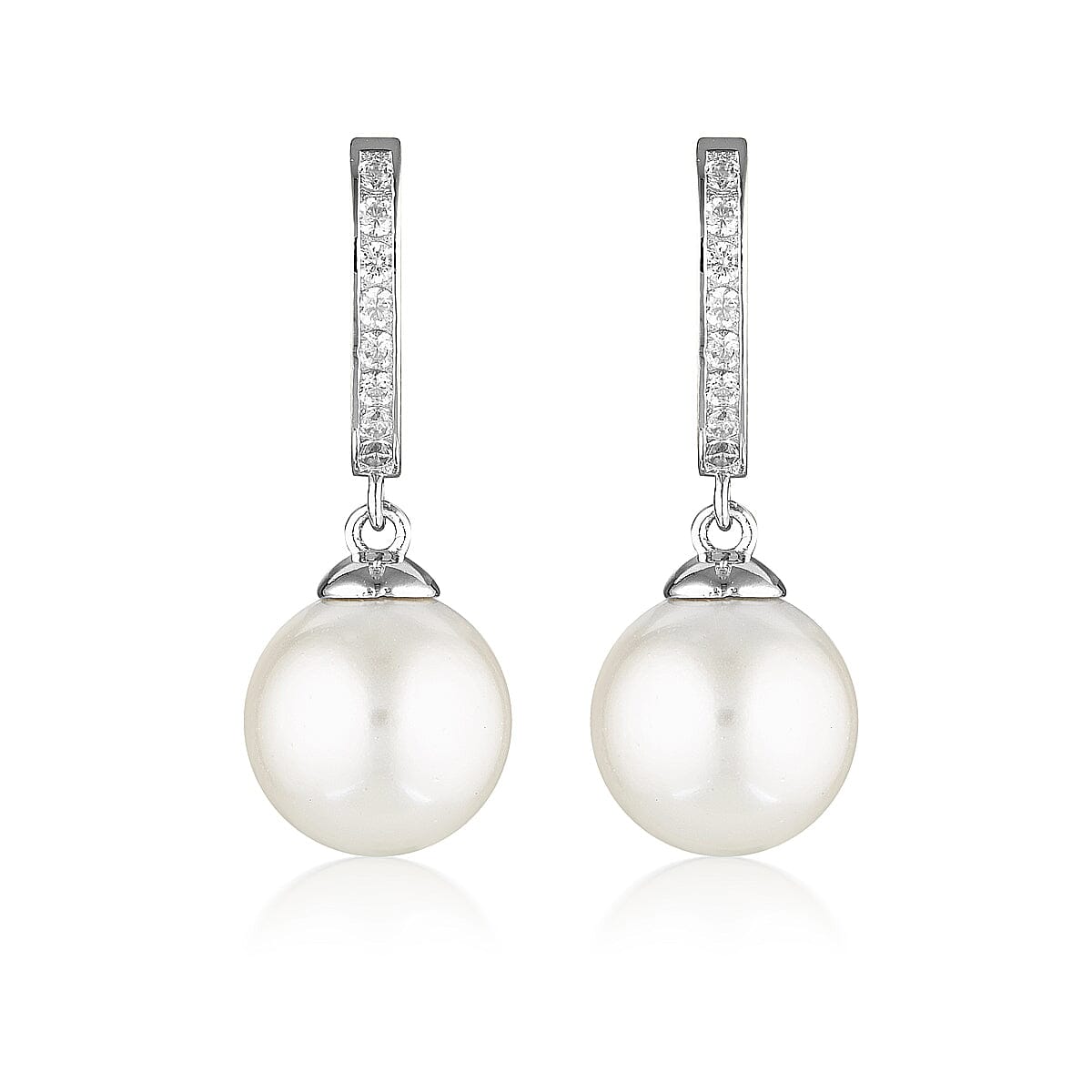 GEORGINI RED CARPET PROMENADE EARRINGS SILVER Bevilles Jewellers 