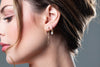 GEORGINI RED CARPET BABY PEARL HOOP GOLD Bevilles Jewellers 