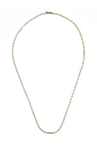 SYDNEY SOIRÉE 2MM TENNIS NECKLACE 42CM GOLD Bevilles Jewellers 