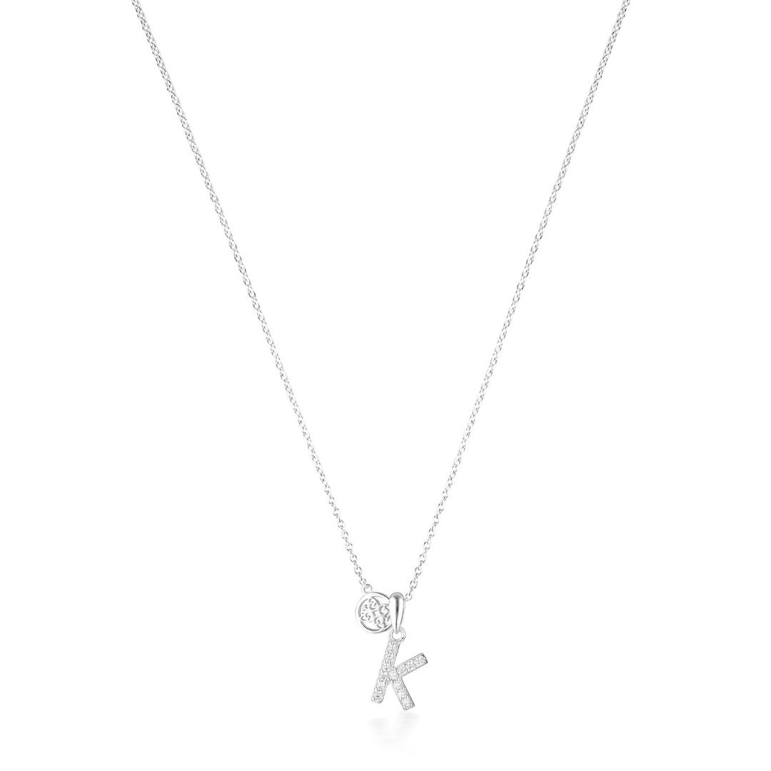 LUXURY LETTERS K INITIAL PENDANT SILVER Pendants Georgini 