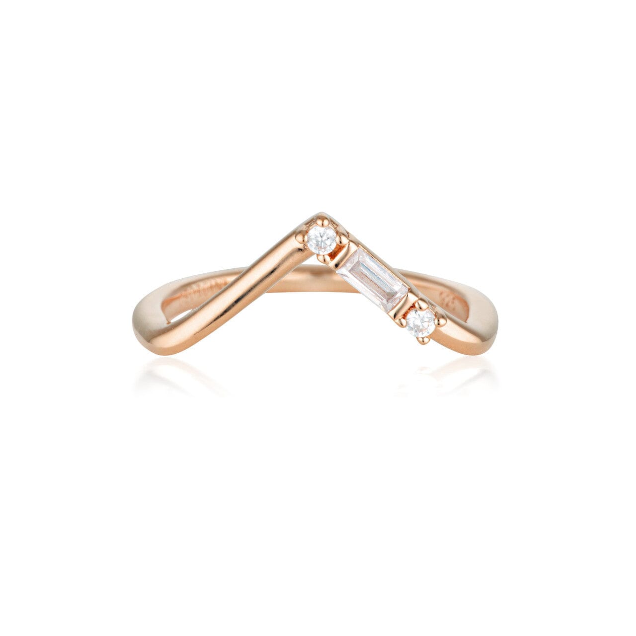 Georgini Aurora Glory Ring Rose Gold Bevilles Jewellers 10 