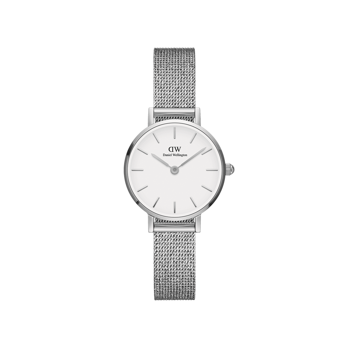 Daniel Wellington Petite 24 Pressed Sterling Silver & White Watch Watches Daniel Wellington 