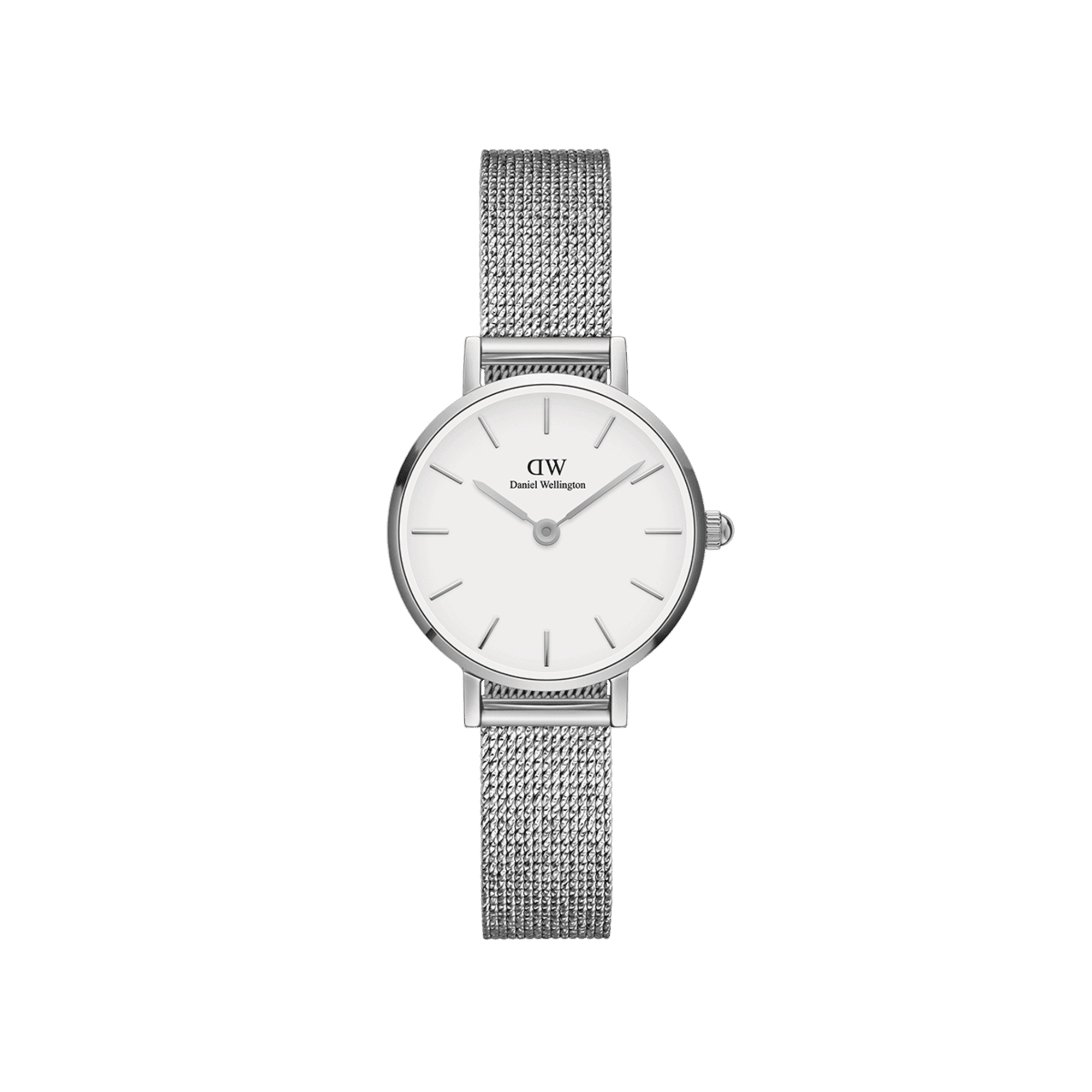 Daniel Wellington Petite 24 Pressed Sterling Silver & White Watch Watches Daniel Wellington 
