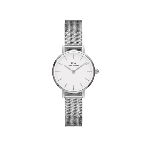 Daniel Wellington Petite 24 Pressed Sterling Silver & White Watch Watches Daniel Wellington 