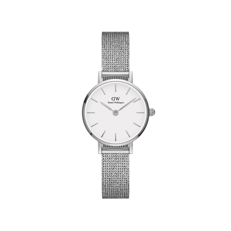 Daniel Wellington Petite 24 Pressed Sterling Silver & White Watch Watches Daniel Wellington 