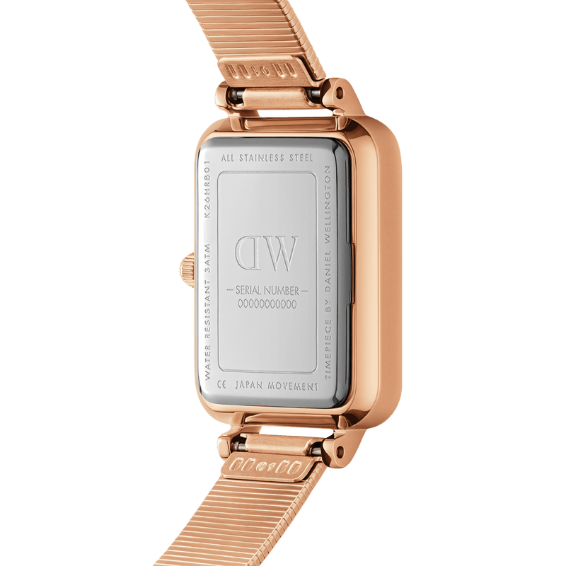 Daniel Wellington Quadro 20x26 Lumine Rose Gold Mother of Pearl White Watch Watches Daniel Wellington 