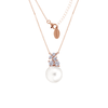 GEORGINI RED CARPET GOVENORS NECKLACE ROSE GOLD Bevilles Jewellers 