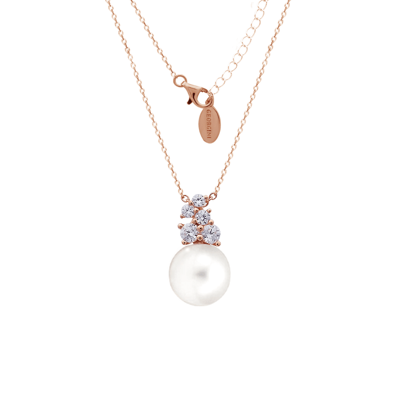 GEORGINI RED CARPET GOVENORS NECKLACE ROSE GOLD Bevilles Jewellers 