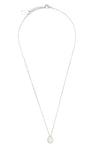 OPAL GLOW ROZELLE WHITE CREATED OPAL PENDANT SILVER Bevilles Jewellers 