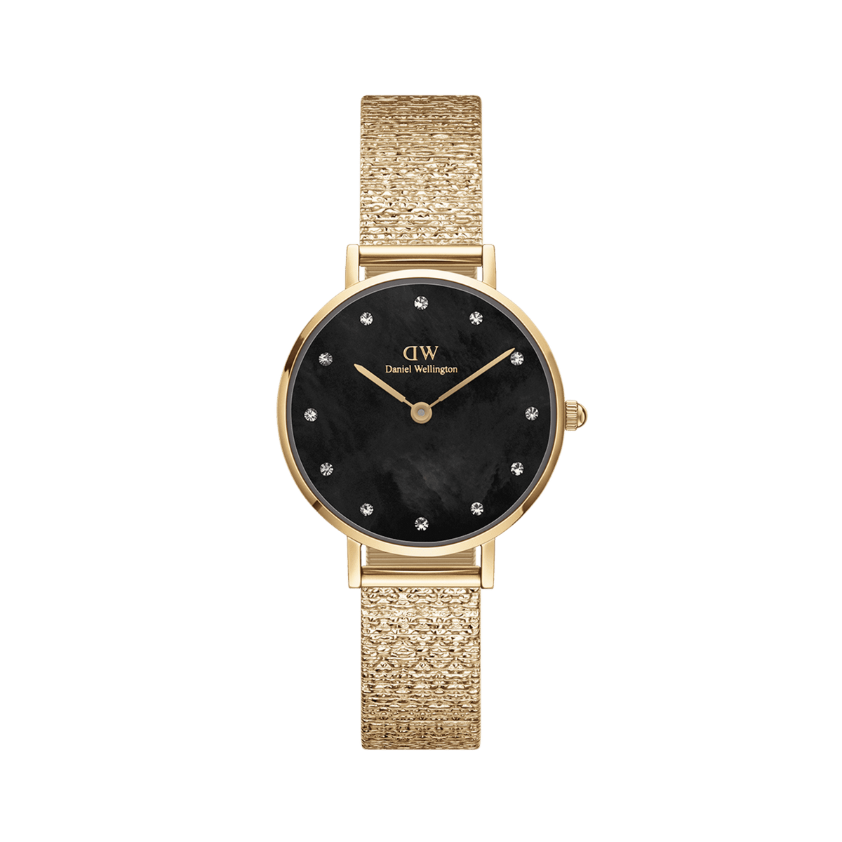 Daniel Wellington Petite 28 Lumine Gold Mother of Pearl Black Watch Watches Daniel Wellington 