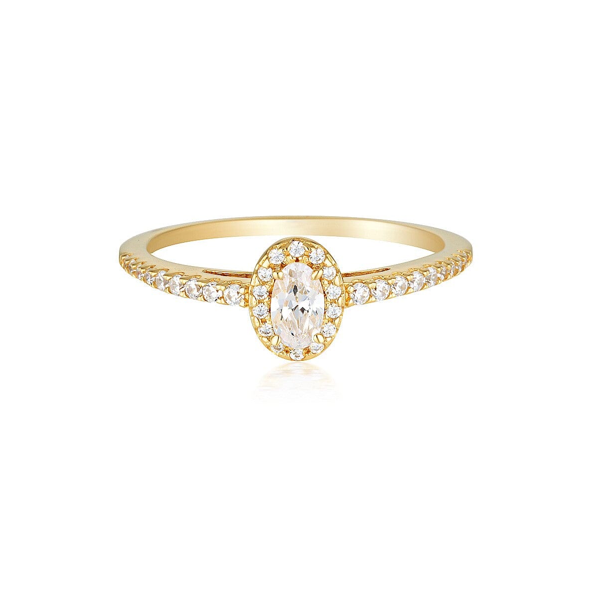 GEORGINI AURORA GLOW RING GOLD Bevilles Jewellers 