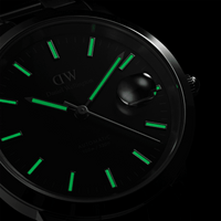 Daniel Wellington Iconic Link Automatic 40 Silver & Black Watch Watches Daniel Wellington 