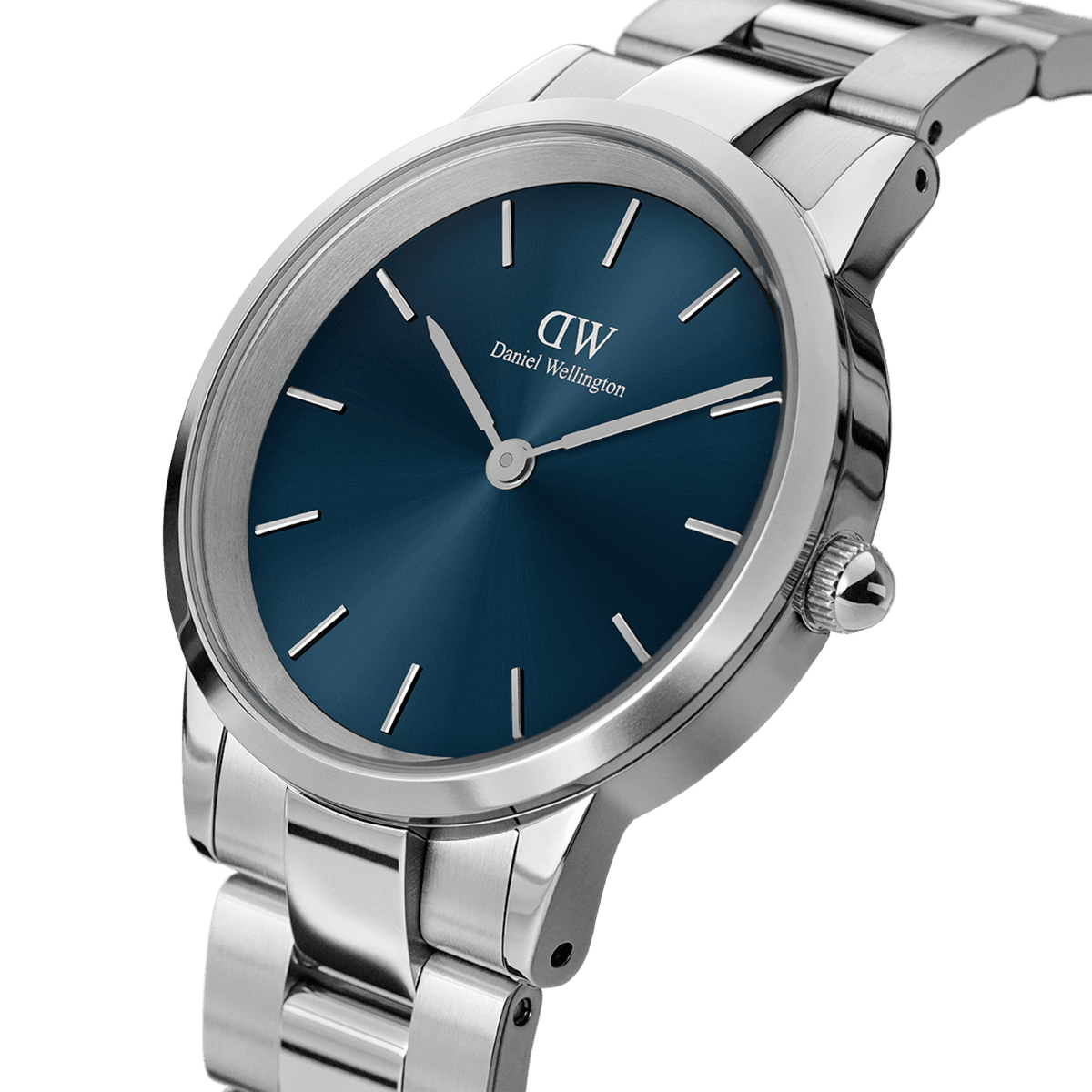 Daniel Wellington Iconic Link Arctic 40 Silver & Blue Watch Watches Daniel Wellington 