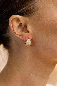 SYDNEY SOIRÉE DOUBLE BAY EARRINGS GOLD Bevilles Jewellers 