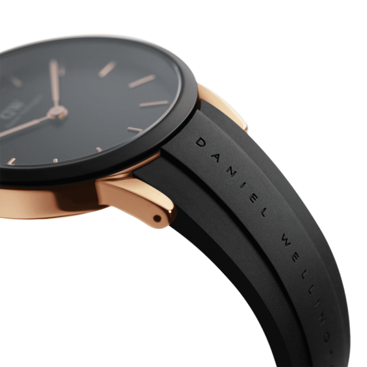 Daniel Wellington Iconic Motion 40 Rose Gold & Black Watch Watches Daniel Wellington 