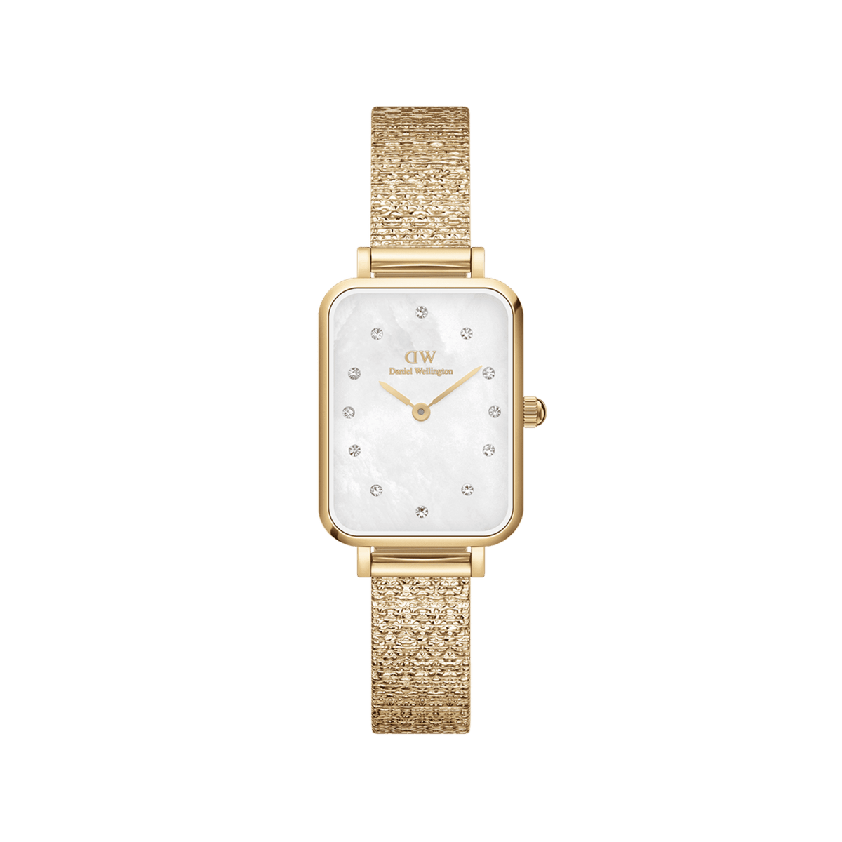 Daniel Wellington Quadro 20x26 Lumine Gold Mother of Pearl White Watch Watches Daniel Wellington 