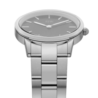 Daniel Wellington Iconic Link 36 Silver & Black Watch Watches Daniel Wellington 