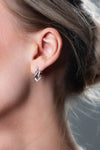 GEORGINI RED CARPET ARIA EARRINGS SILVER Bevilles Jewellers 
