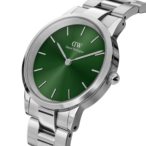 Daniel Wellington Iconic Link Emerald 40 Silver & Green Watch Watches Daniel Wellington 
