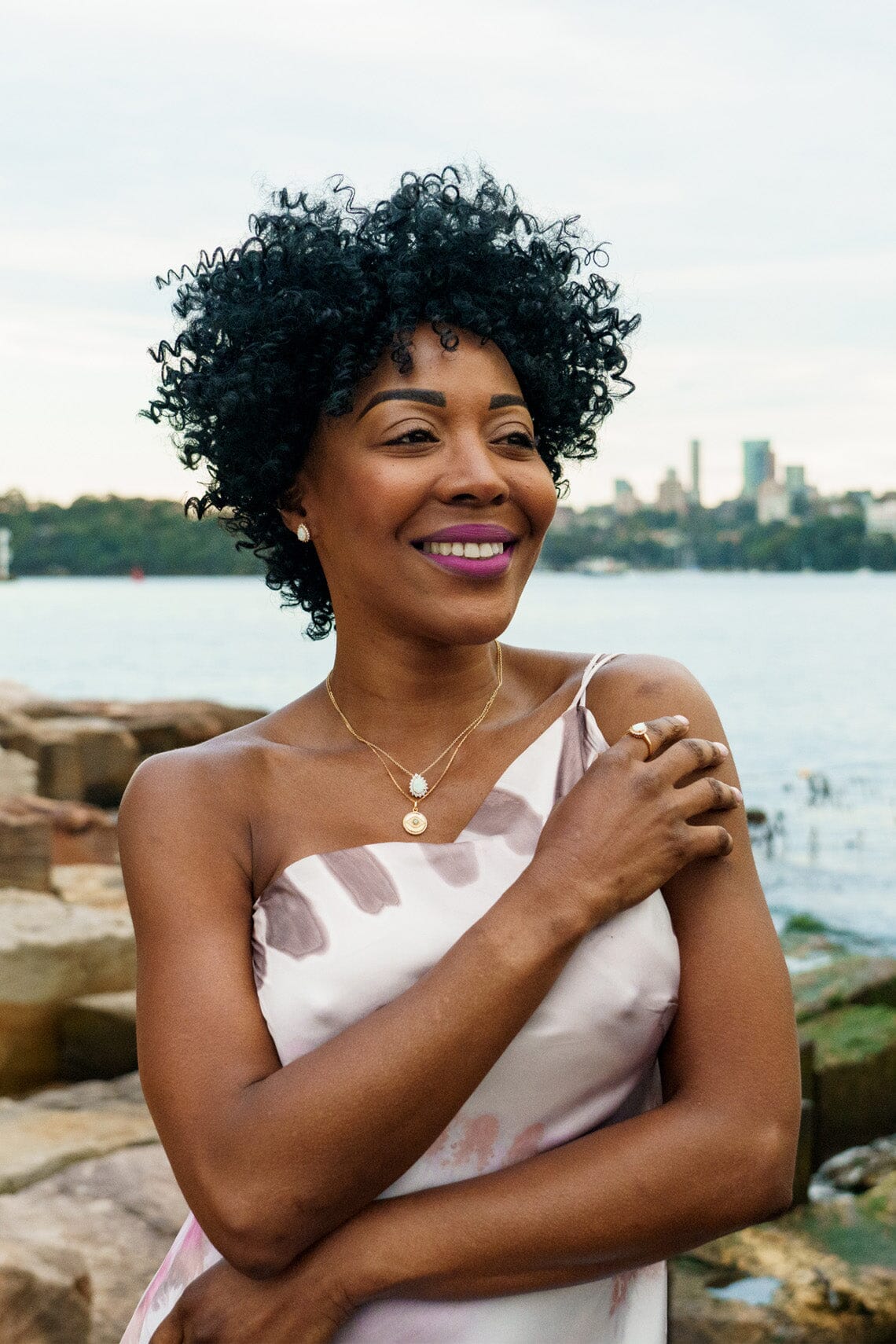 OPAL GLOW BLUE CREATED OPAL EVIL EYE MEDALION GOLD Bevilles Jewellers 