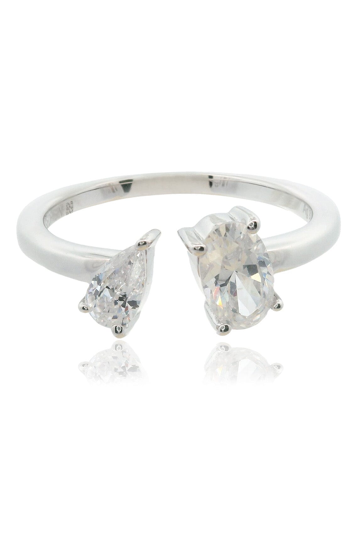 CHIC NOEL TOI ET MOI RING SILVER Bevilles Jewellers 