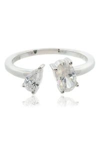CHIC NOEL TOI ET MOI RING SILVER Bevilles Jewellers 