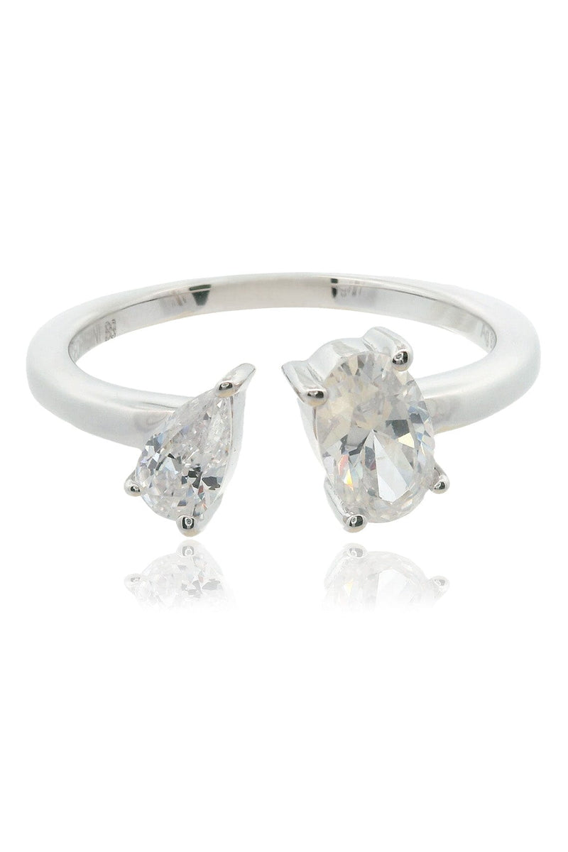 CHIC NOEL TOI ET MOI RING SILVER Bevilles Jewellers 