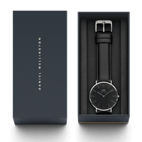 Daniel Wellington Classic 40 Sheffield Silver & Black Watch Watches Daniel Wellington 