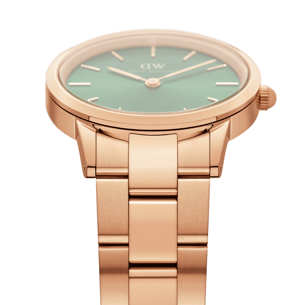 Daniel Wellington Iconic Link Emerald 36 Rose Gold & Green Watch Watches Daniel Wellington 