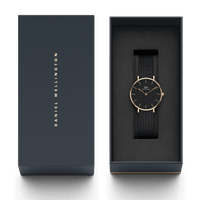 Daniel Wellington Petite 32 Ashfield Rose Gold & Black Watch Watches Daniel Wellington 
