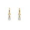 A CHRISTMAS JOURNEY BABY OVAL EARRINGS GOLD Bevilles Jewellers 