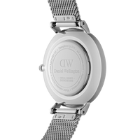Daniel Wellington Petite 28 Pressed Sterling Lumine Silver & White Watch Watches Daniel Wellington 