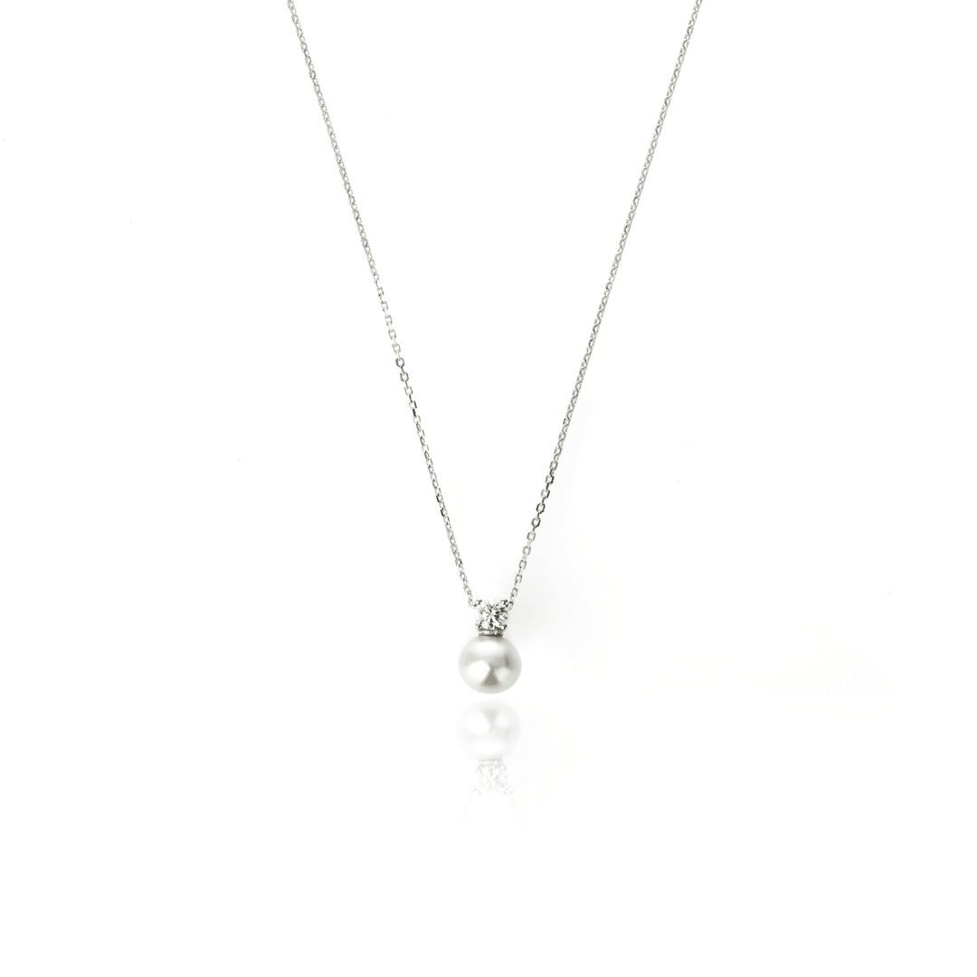 OCEANS NOOSA FRESHWATER PEARL NECKLACE SILVER Bevilles Jewellers 