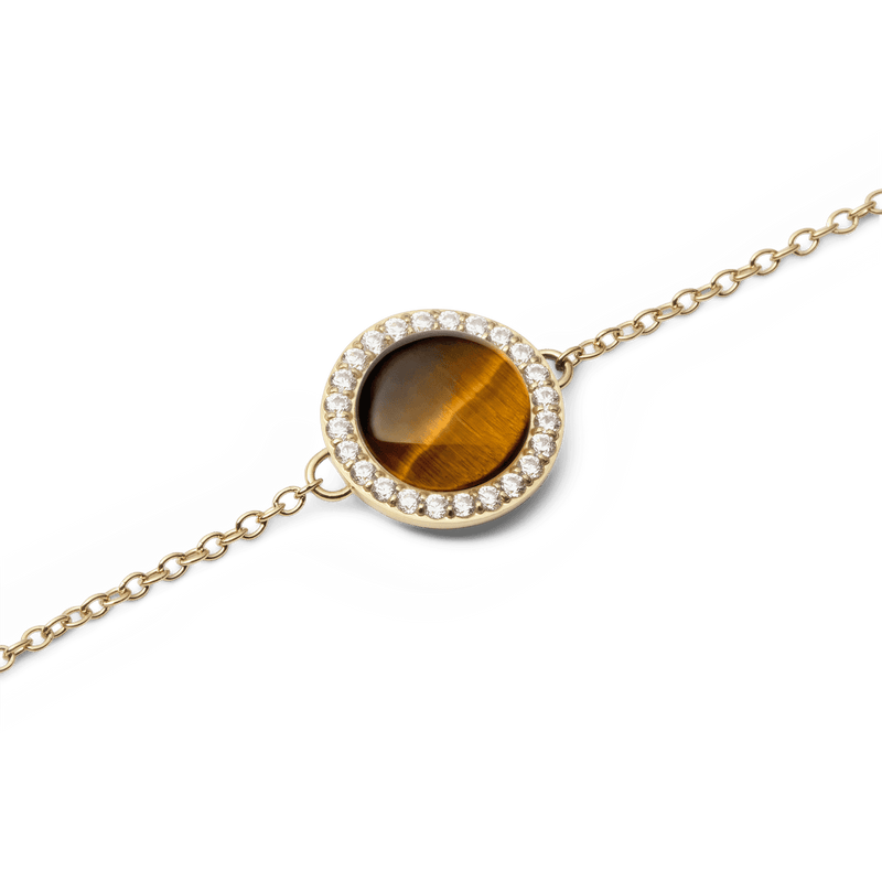 Daniel Wellington Audrey bracelet Tiger Eye Gold Bracelets Daniel Wellington 
