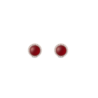 Daniel Wellington Audrey Earrings Red Agathe Rose Gold Earrings Daniel Wellington 
