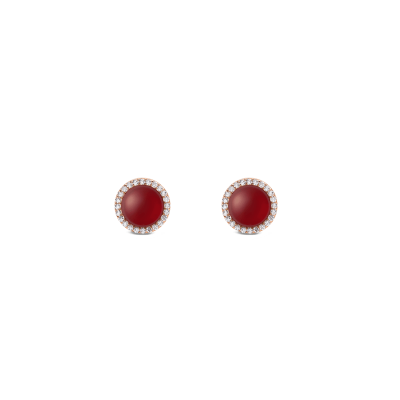 Daniel Wellington Audrey Earrings Red Agathe Rose Gold Earrings Daniel Wellington 