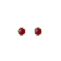 Daniel Wellington Audrey Earrings Red Agathe Gold Earrings Daniel Wellington 