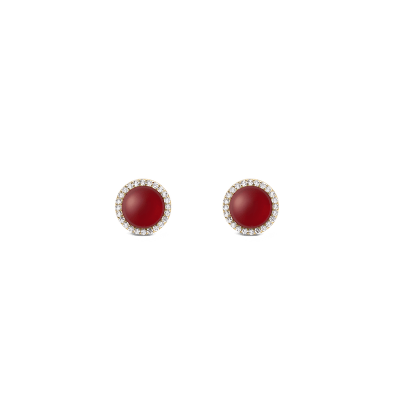 Daniel Wellington Audrey Earrings Red Agathe Gold Earrings Daniel Wellington 