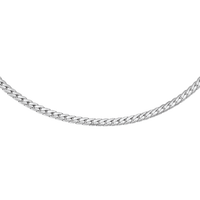 Daniel Wellington Elan Flat Chain Necklace Long Silver Necklaces Daniel Wellington 