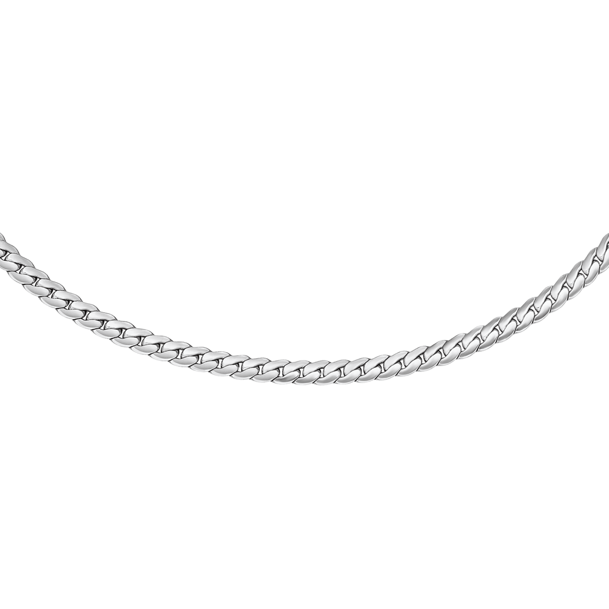 Daniel Wellington Elan Flat Chain Necklace Long Silver Necklaces Daniel Wellington 