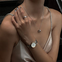 Daniel Wellington Iconic Link Lumine 28 Rose Gold & Silver White Watch Watches Daniel Wellington 