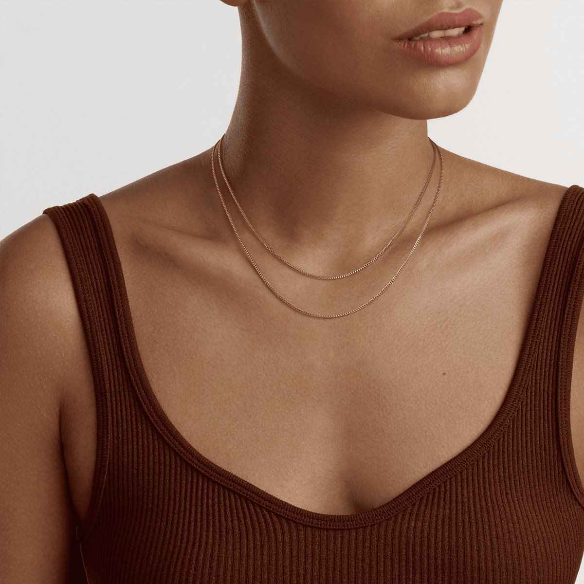 Daniel Wellington Elan Box Chain Necklace Short Gold Necklaces Daniel Wellington 