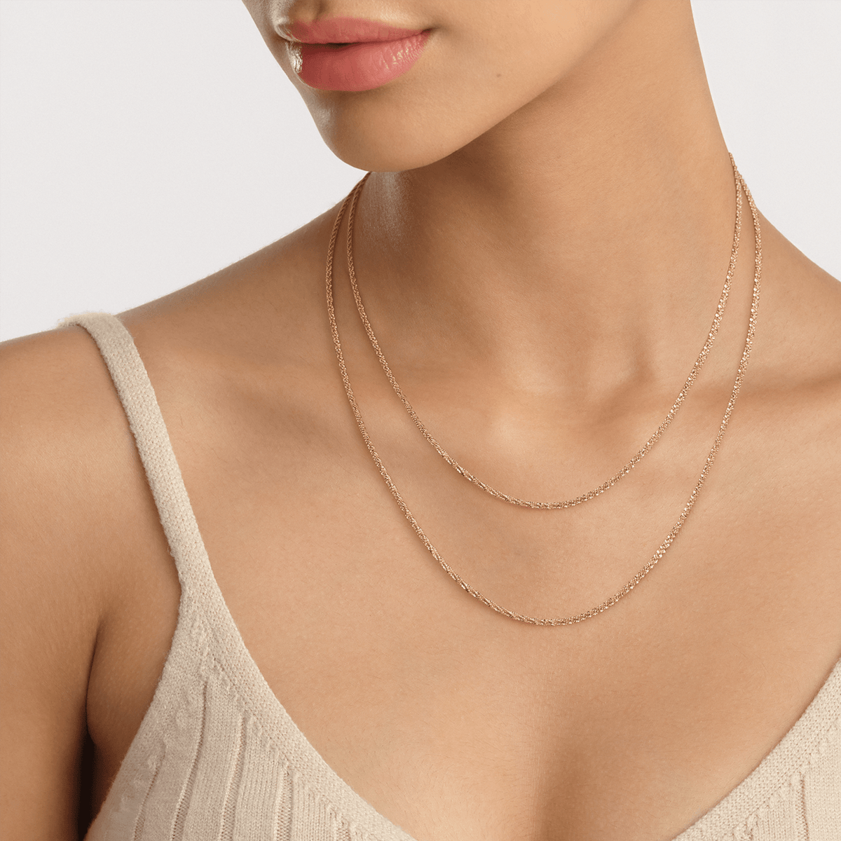 Daniel Wellington Elan Twisted Chain Necklace Short Gold Necklaces Daniel Wellington 