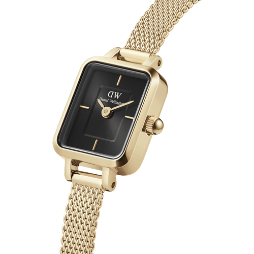Daniel Wellington Quadro Mini Evergold Onyx Watch Watches Daniel Wellington 