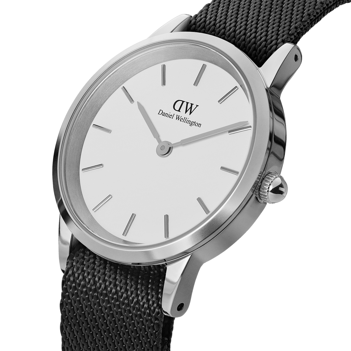 Daniel Wellington Iconic 40mm Nato Silver & White Watches Daniel Wellington 