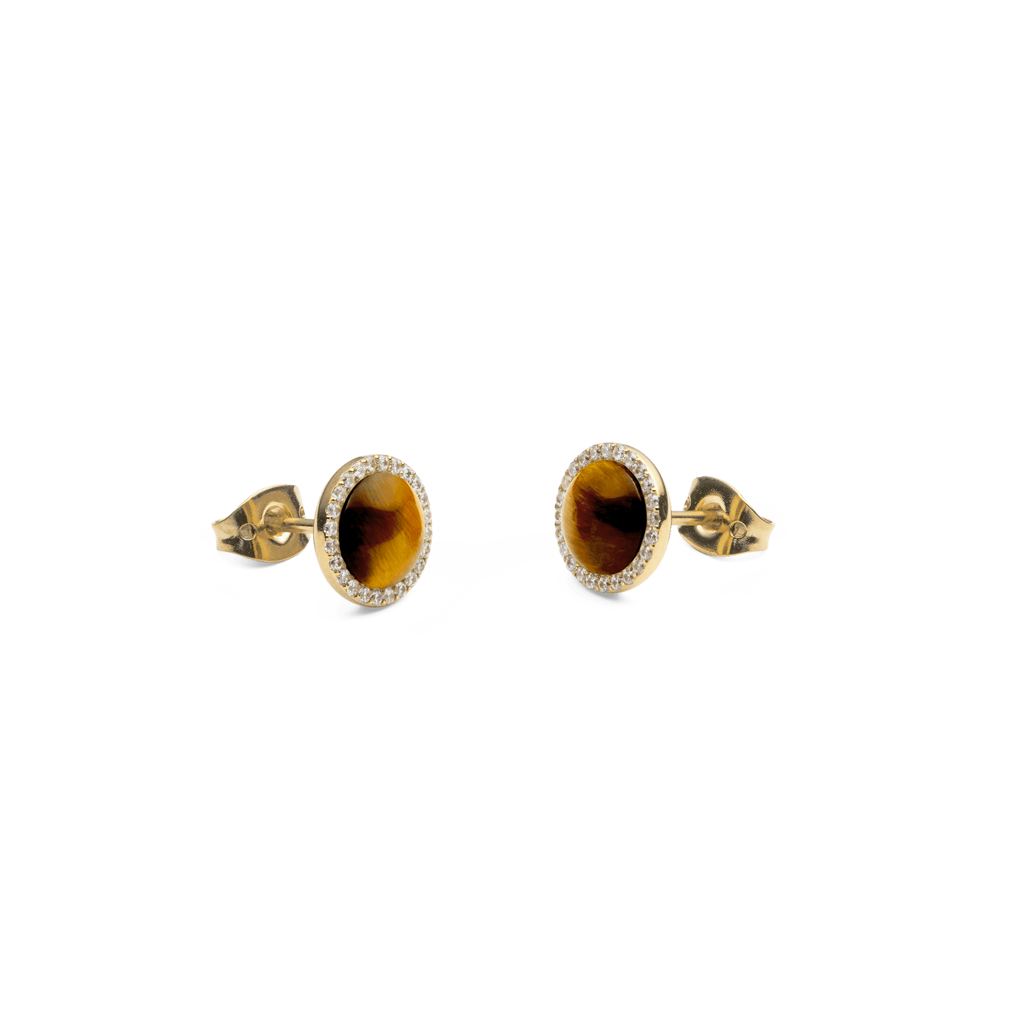 Daniel Wellington Audrey Earrings Tiger Eye Gold Earrings Daniel Wellington 