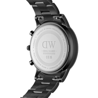 Daniel Wellington Iconic Chronograph 42 Link Black Sunray Watch Watches Daniel Wellington 