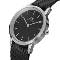 Daniel Wellington Iconic 40mm Nato Silver & Black Watches Daniel Wellington 