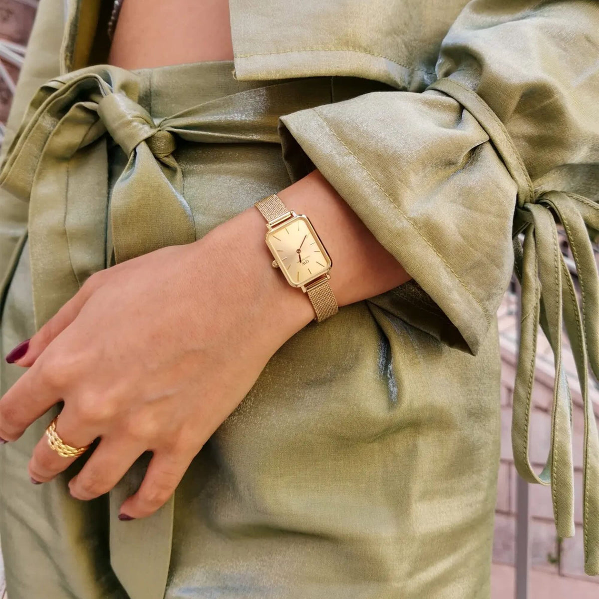 Daniel Wellington Quadro 20X26 Unitone Gold Watch Watches Daniel Wellington 